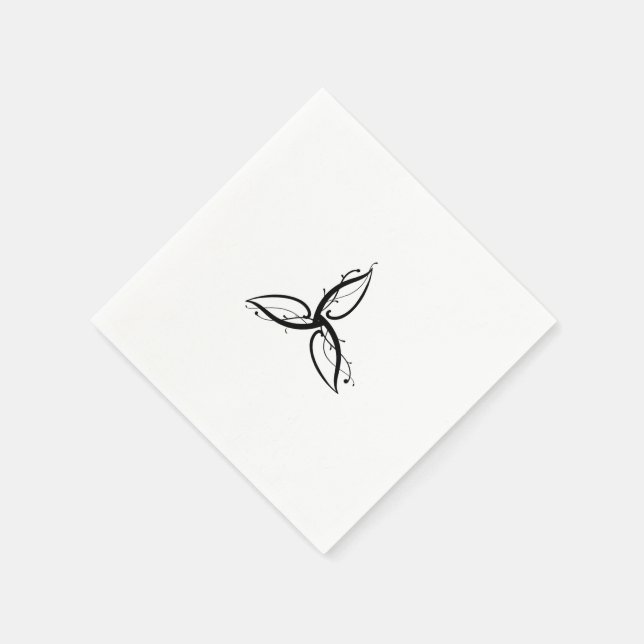 Servilleta De Papel Símbolo Triquetra Odin Norse Wicca (Borde)