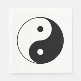 Servilleta De Papel Símbolo Yin y Yang (taoísta chino Taijitu)