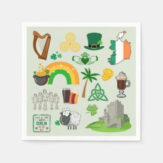 Servilleta De Papel Símbolos de Irlanda