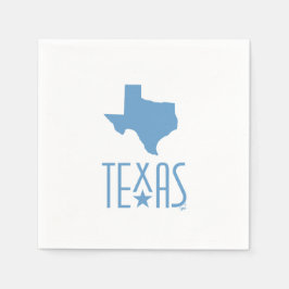 Servilleta De Papel Símbolos de Texas, estado de Texas, azul