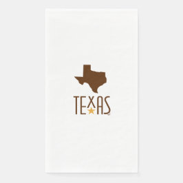 Servilleta De Papel Símbolos de Texas, Estado de Texas, marrón