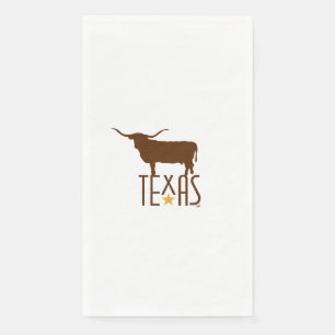 Servilleta De Papel Símbolos de Texas, Longhorn, marrón