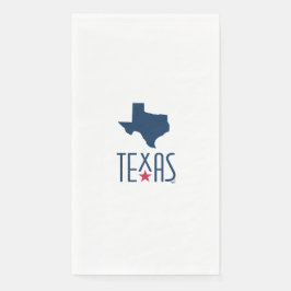 Servilleta De Papel Símbolos de Texas, Texas, azul marino