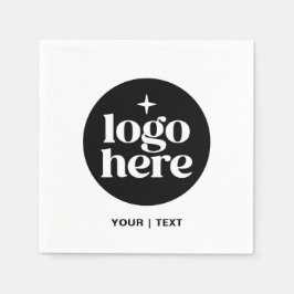 Servilleta De Papel Simple Branded Custom Text & Logo