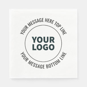 Servilleta De Papel Simple de reemplazar con su logotipo o imagen 