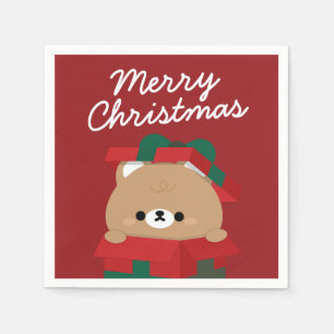 Servilleta De Papel Simple Diversión pura Feliz Navidad