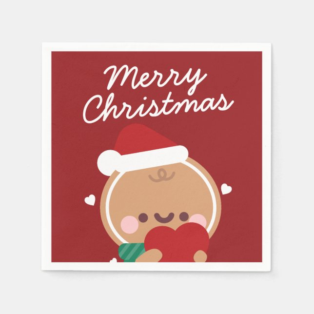 Servilleta De Papel Simple Diversión pura Feliz Navidad (Anverso)