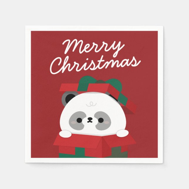 Servilleta De Papel Simple Diversión pura Feliz Navidad (Anverso)