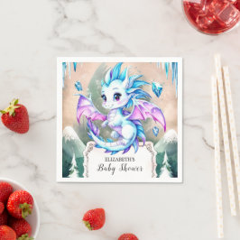 Servilleta De Papel Simple Dragon Baby Shower