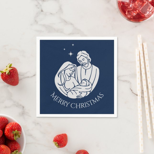 Servilleta De Papel Simple elegancia Natividad Niño Jesús Feliz Navida (In situ)