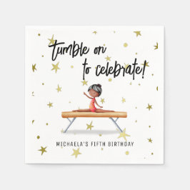 Servilleta De Papel Simple Gimnasia Balance Beam Chica Cumpleaños
