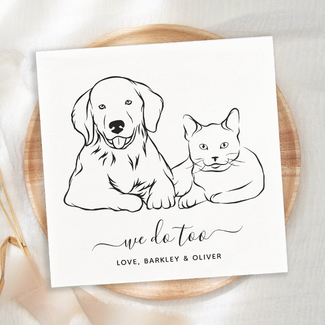 Servilleta De Papel Simple Hacemos Demasiado Personalizado Boda De Mas (Subido por el creador)