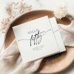 Servilleta De Papel Simple Hello Fifty 50th Birthday Party<br><div class="desc">Simple Hello Fifty 50th Birthday Party Napkins</div>