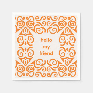 Servilleta De Papel Simple Hello My Friend Napkin