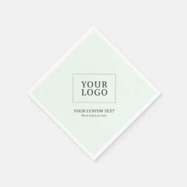 Servilleta De Papel Simple Logotipo Empresarial Personalizado de Menta