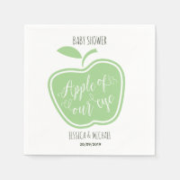 Simple Manzana verde y blanca de nuestros ojos