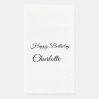 SIMPLE MINIMAL.CUTIE ADD NAME BABY happy birthday 