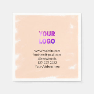 Servilleta De Papel simple mínimo añadir su logotipo/diseño aquí texto