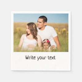 Servilleta De Papel simple mínimo añadir tus navidades de fotos de tex