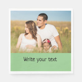 Servilleta De Papel simple mínimo añadir tus navidades de fotos de tex