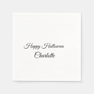 Servilleta De Papel SIMPLE MÍNIMO.CUTIE AGREGAR NOMBRE BEBÉ feliz Hall