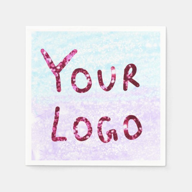 Servilleta De Papel simple mínimo personalizado acuarela añadir sitio  (Anverso)