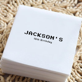 Servilleta De Papel Simple Modern Gamer Boys Birthday Party