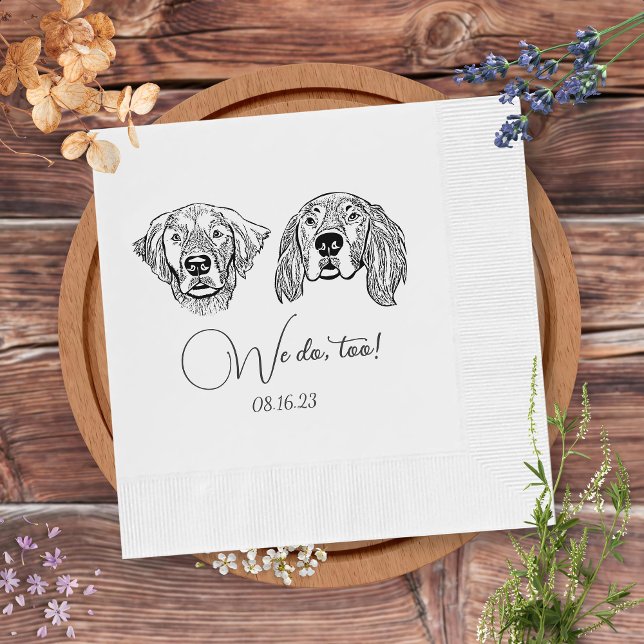 Servilleta De Papel Simple Nosotros También Hacemos Boda De Dibujo A M (Subido por el creador)