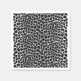Servilleta De Papel Simple patrón de leopardo de las nieves