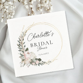 Servilleta De Papel Simple, peony, eucalipto, Bridal Shower