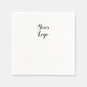Servilleta De Papel simple personalizado mínimo añadir su dirección de