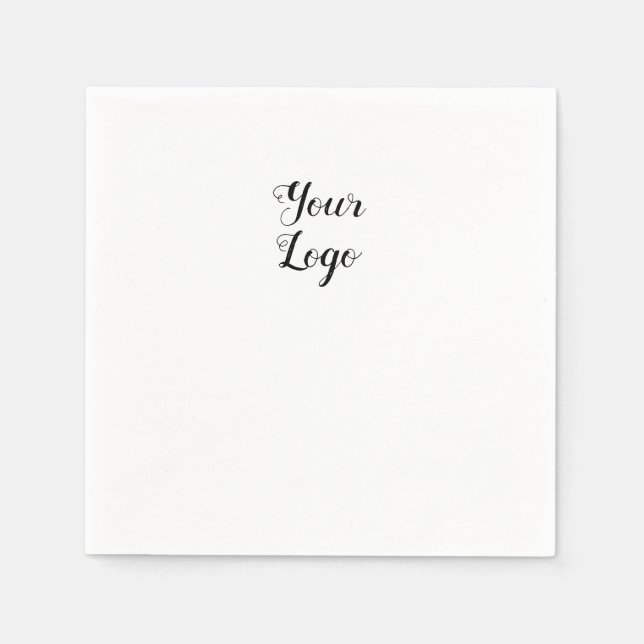 Servilleta De Papel simple personalizado mínimo añadir su dirección de (Anverso)