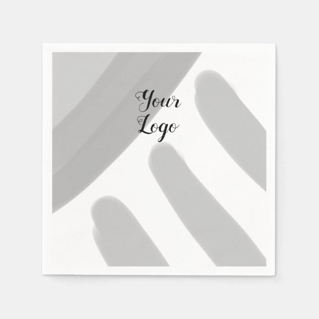 Servilleta De Papel simple personalizado mínimo añadir su dirección de (Anverso)