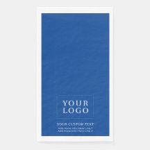 Simple Royal Blue Custom Business Logo Promocional