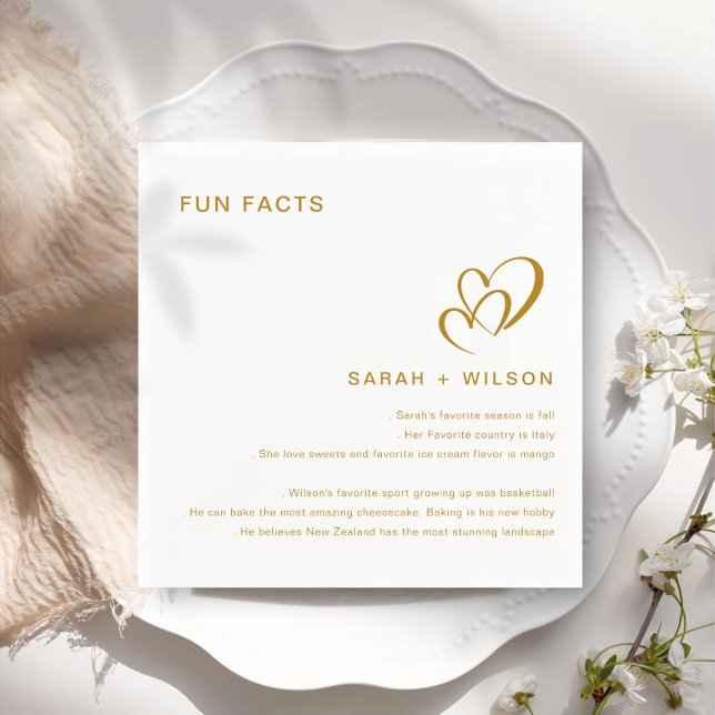 Servilleta De Papel Simple Rubor Heart Boda Fun Hacts (Subido por el creador)