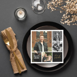 Servilleta De Papel Simple Square Blocks 4 Fotos Mod Graduation Party