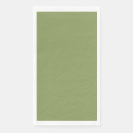 Servilleta De Papel Simple Verde Musgoso Sin Tipografía