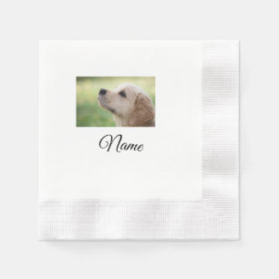 Servilleta De Papel Simple y colorido animal añadir nombre personaliza