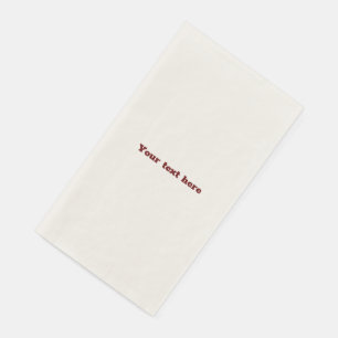 Servilleta De Papel Simple y minimalista logotipo personalizado elegan