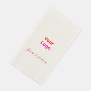 Servilleta De Papel Simple y minimalista logotipo personalizado elegan