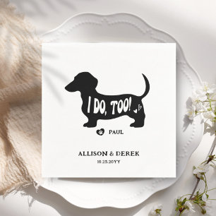 Servilleta De Papel Simple Yo También Perro Dachshund Doxie Boda