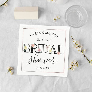 Servilleta De Papel Simplemente Moda Floral Garden Bridal Shower