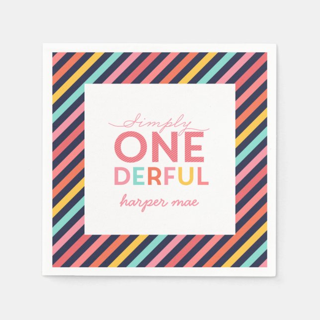 SERVILLETA DE PAPEL SIMPLEMENTE ONEDEROSO MARAVILLOSO (Anverso)