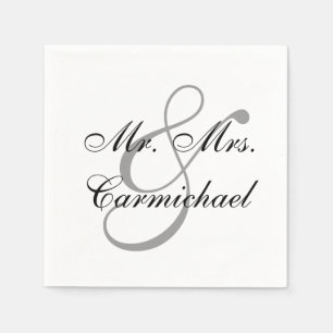 Servilleta De Papel Simplemente Perfecto Sr. y la Sra. Napkin