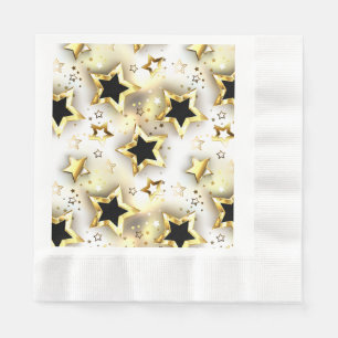 Servilleta De Papel Sin inconvenientes de luz con estrellas de oro