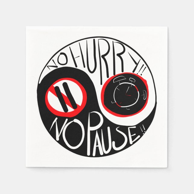 Servilleta De Papel Sin prisa, sin pausa (Anverso)