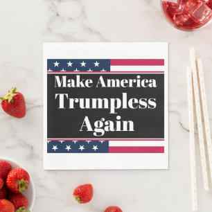 Servilleta de papel sin Trump