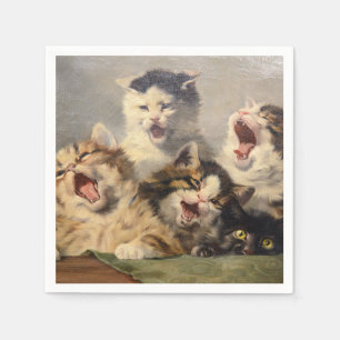 Servilleta De Papel Sinfonía de gatitos por Julius Adam II