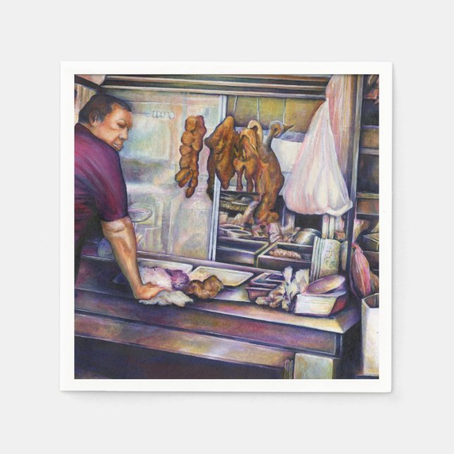 Servilleta De Papel Singapur besado por el sol (Anverso)