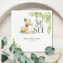 Servilleta De Papel Sip and See Meet The Baby